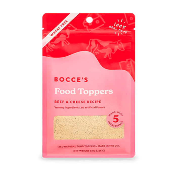 Bocce's Bakery Gâteries Toppers au boeuf et fromage 8oz