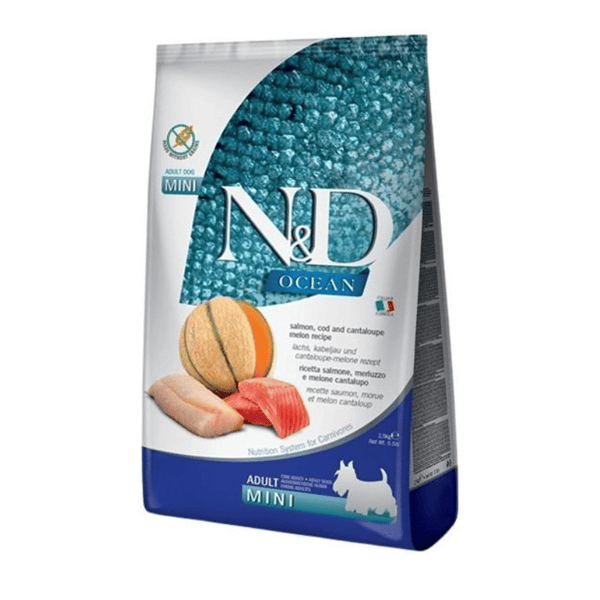 Farmina N&D Ocean Sans Grains Chien Saumon, Morue et Cantaloup