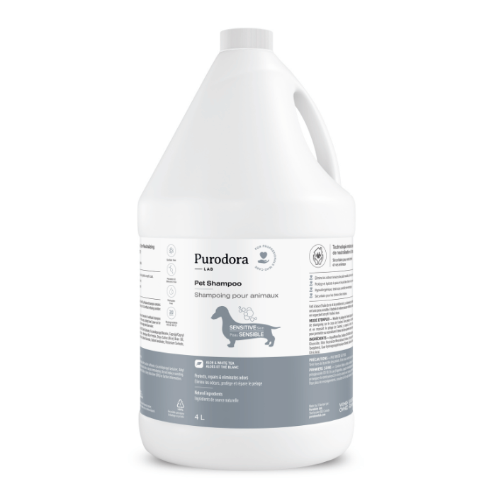 Purodora Lab shampoing 4 litres Shampoing pour animaux à la peau sensible