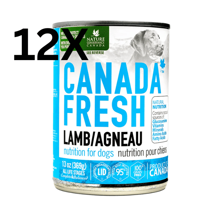 Tripett nourriture humide Paquet de 12 Nourriture humide pour chien Canada Fresh Agneau