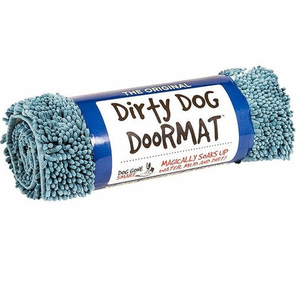 Tapis super absorbant Dirty Paws Bleu - Sherbrooke Canin