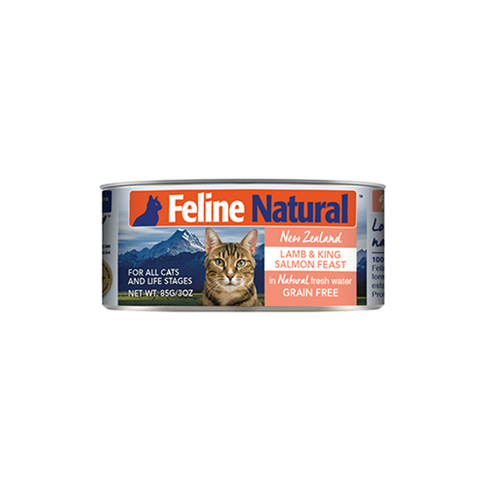 Feline Natural nourriture chat Nourriture humide pour chat Feline Natural Lamb & King Salmon 3oz