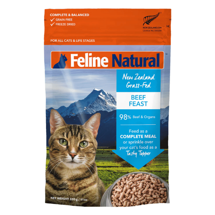 K9 natural nourriture chat Feline Natural nourriture pour chat au boeuf lyophilisée 320g