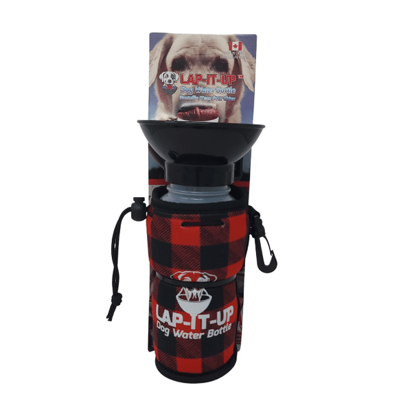 Red and Black Lap-It-Up Dog Water Bottle