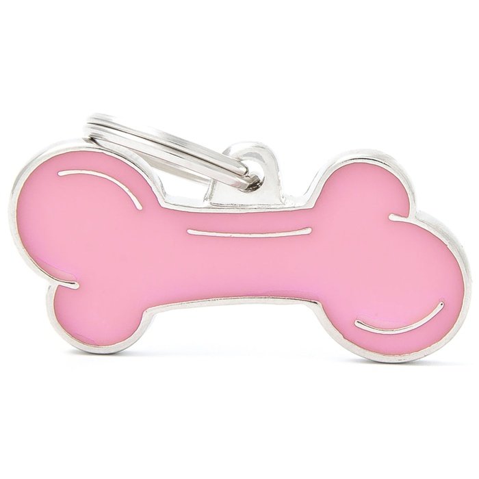 MyFamily medaille Médaille pour chiens - Classic Os Xl Rose