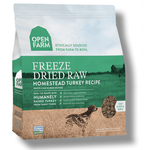 Open Farm Raw Freeze Dried Turkey Meal Mix Sherbrooke Canin