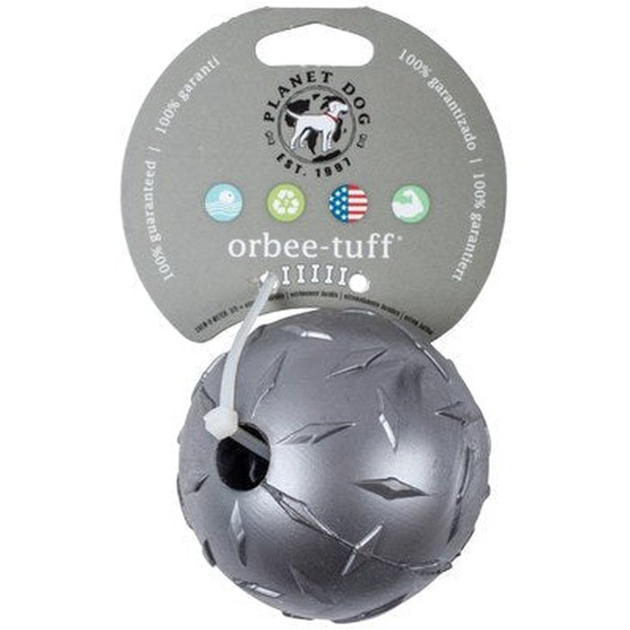 Planet dog balle Balle Orbee-Tuff Diamond Plate Argent