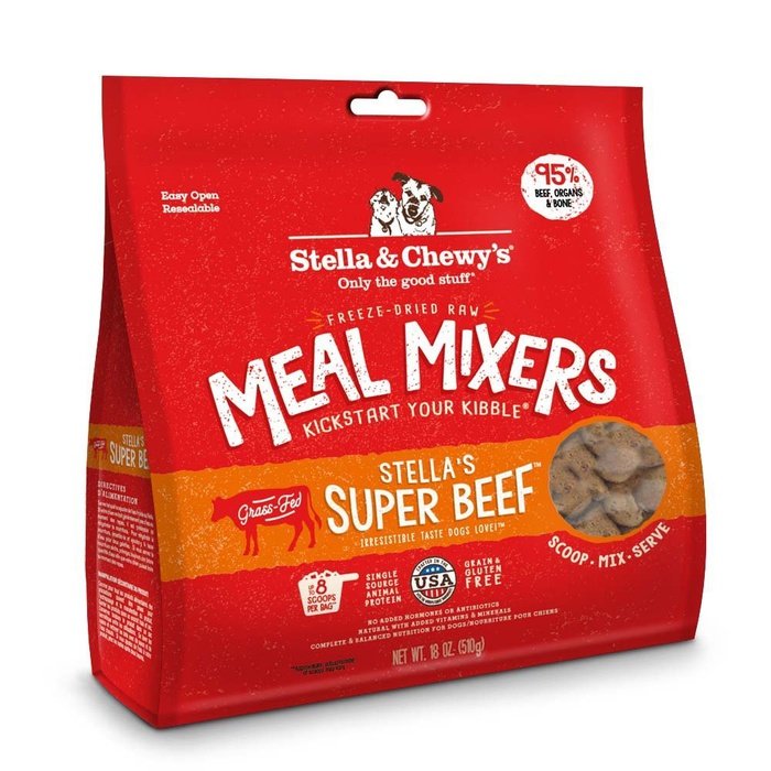 Stella &amp; Chewy&#39;s meal mixer Stella &amp; Chewy&#39;s Mélange à repas Meal Mixers Super-Beef lyophilisée