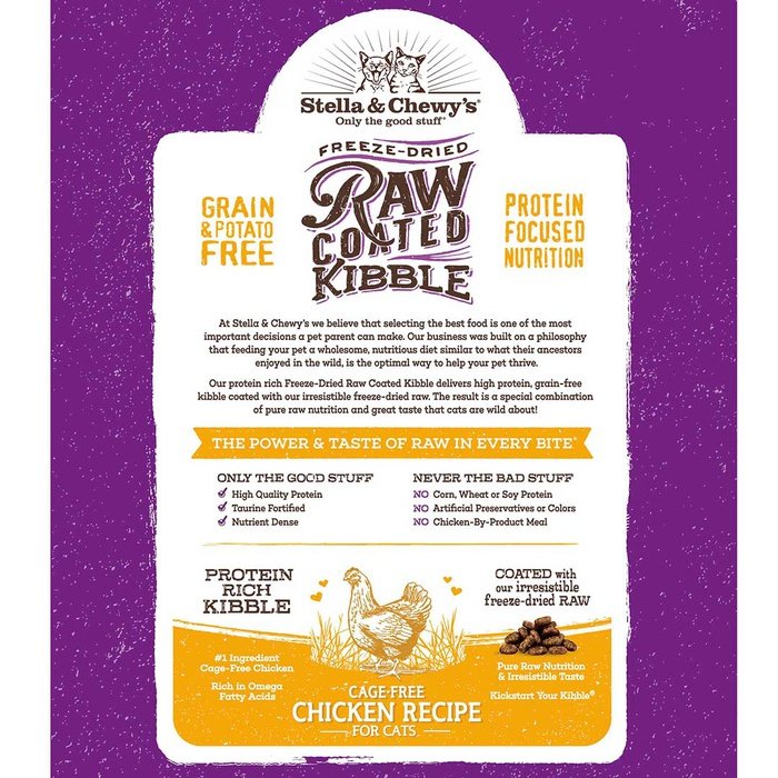 Stella & Chewy's nourriture chat Nourriture pour chat, Stella & Chewy's Raw Coated Poulet