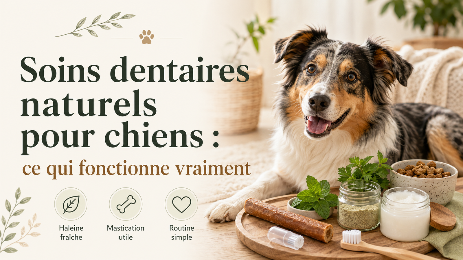 Soins dentaires naturels pour chiens : ce qui fonctionne vraiment