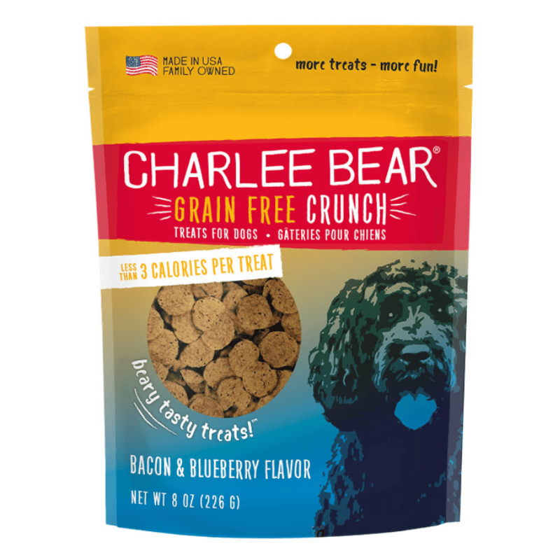 Charlee Bear Grain Free Bacon et Bleuets Gâterie pour Chien 227g