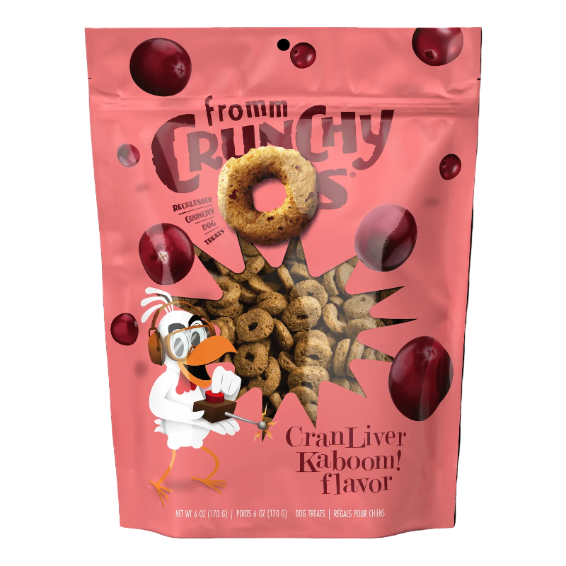 Fromm Gâteries pour chiens Crunchy O's CranLiver Kaboom! 6oz