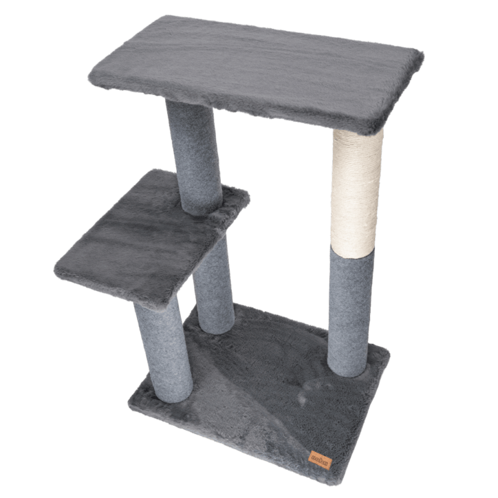 Noba Perchoir moderne 2 niveaux Gris