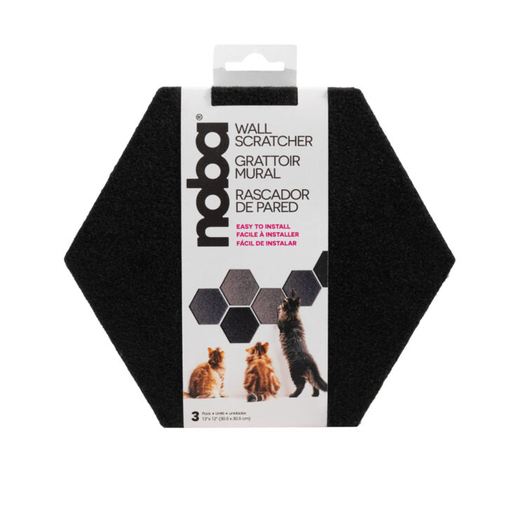 Noba Griffoir Mural Hexagone Noir