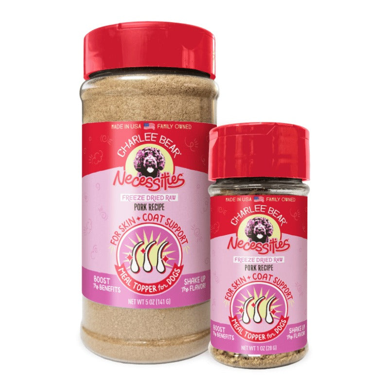 Charlee Bear Necessities Rehausseur Soutien Peau et Pelage Porc pour Chien
