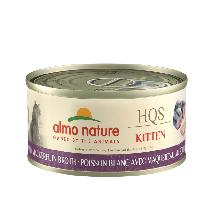 Almo Nature Hqs Natural Chaton - Poisson Blanc Avec Maquereau Au Bouillon 70g