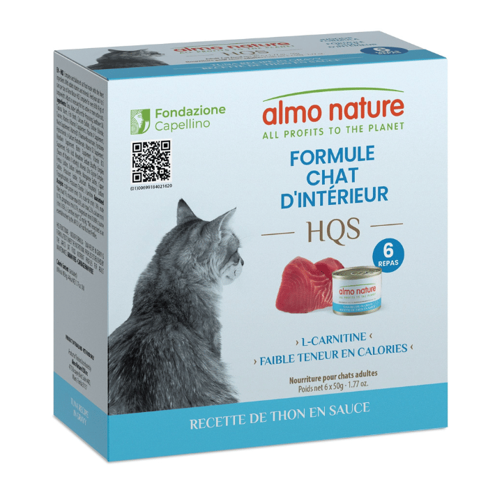 Almo Hqs Formule Chat D&#39;intérieur - Recette De Thon En Sauce 6x50gr