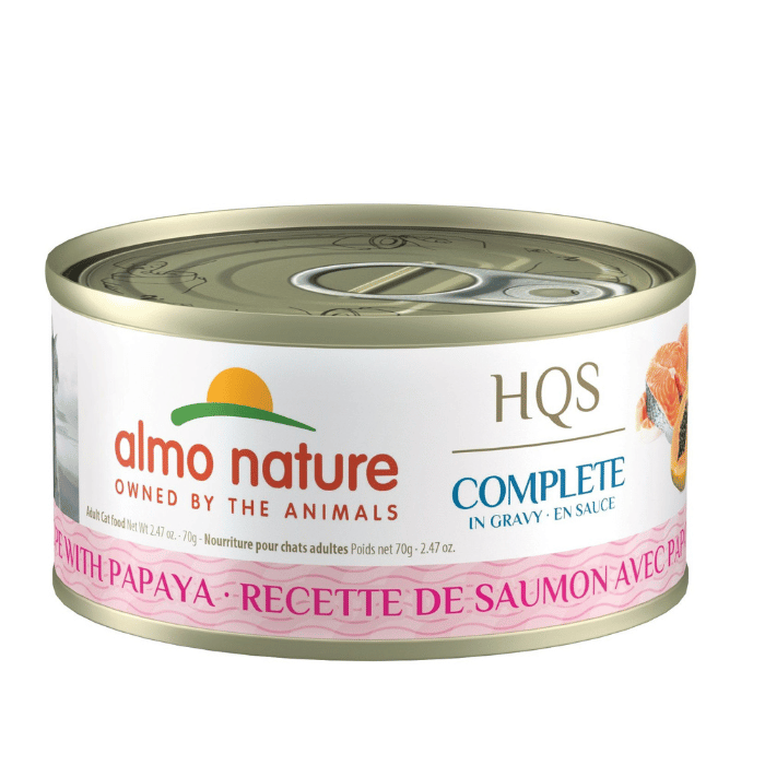 Almo Nature Hqs Complete Chat - Saumon Et Papaye En Sauce 70gr