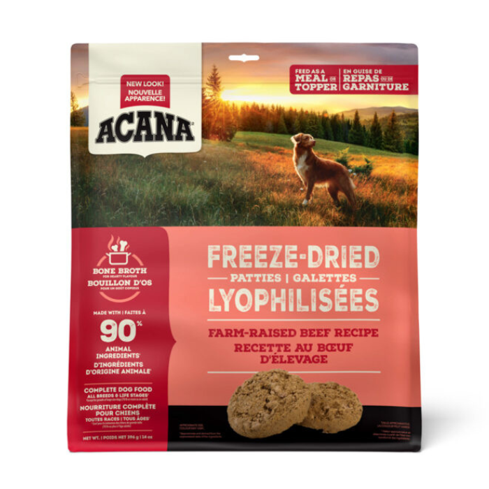 Acana nourriture Galettes lyophilisées au boeuf Acana pour chiens 397 g Galettes lyophilisées au boeuf Acana pour chiens 397 g