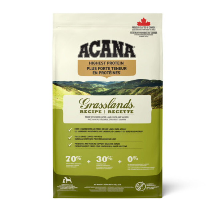 Acana nourriture Nourriture pour chiens Acana Grasslands Protéines Nourriture pour chiens Acana Grasslands Protéines