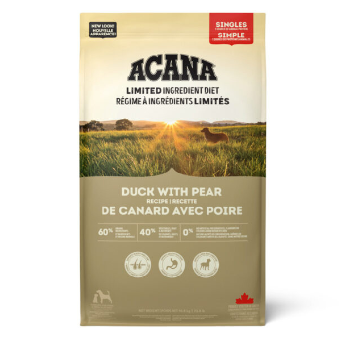 Acana nourriture Nourriture pour chiens Acana simple canard avec poire Nourriture pour chiens Acana simple canard avec poire