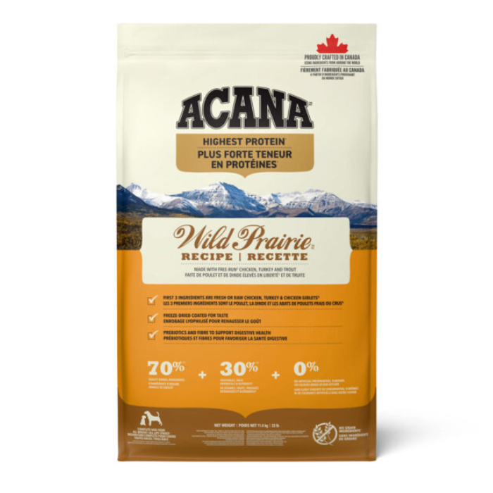 Acana nourriture Nourriture pour chiens Acana Wild Prairie Protéines Nourriture pour chiens Acana Wild Prairie Protéines