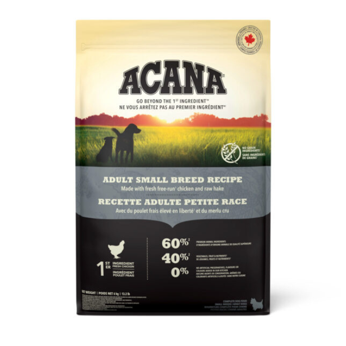Acana nourriture Nourriture pour chiens adulte Petite race - Acana CA Nourriture pour chiens adulte Petite race - Acana CA