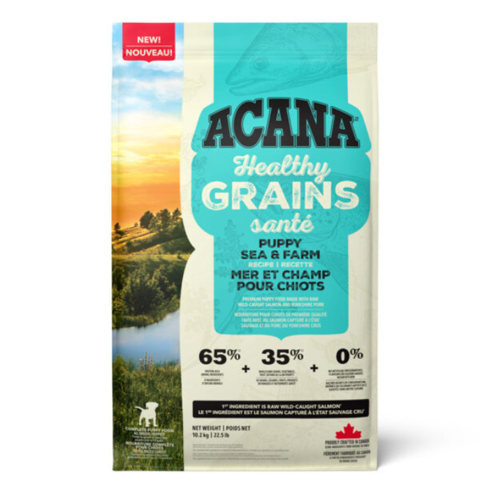 Acana nourriture Nourriture pour chiots Acana grains santé - mer et champs Nourriture pour chiots Acana grains santé - mer et champs