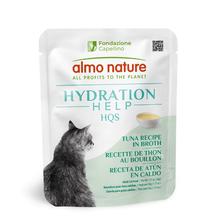 Almo Nature nourriture chat Almo Nature Hqs Hydration Help Chat - Recette De Thon Au Bouillon 50gr Almo Nature Hqs Hydration Help Chat - Recette De Thon Au Bouillon 50gr