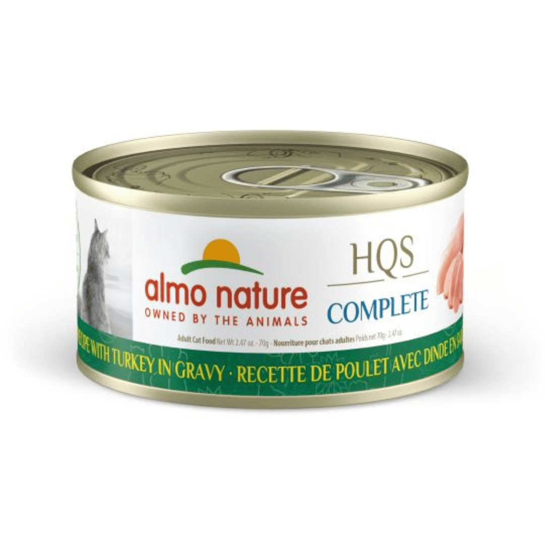 Almo Nature nourriture chat Nourriture pour chats HQS Complète - Poulet Et Dinde En Sauce 70gr Nourriture pour chats HQS Complète - Poulet Et Dinde En Sauce 70gr