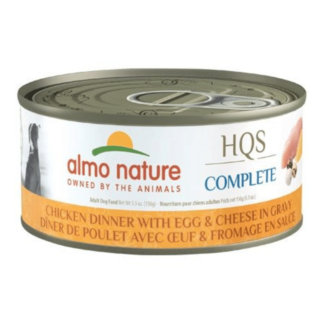 Almo Nature nourriture humide Nourriture  humide pour chiens - complète HFC Poulet avec fromage et oeuf 156g Nourriture  humide pour chiens - complète HFC Poulet avec fromage et oeuf 156g