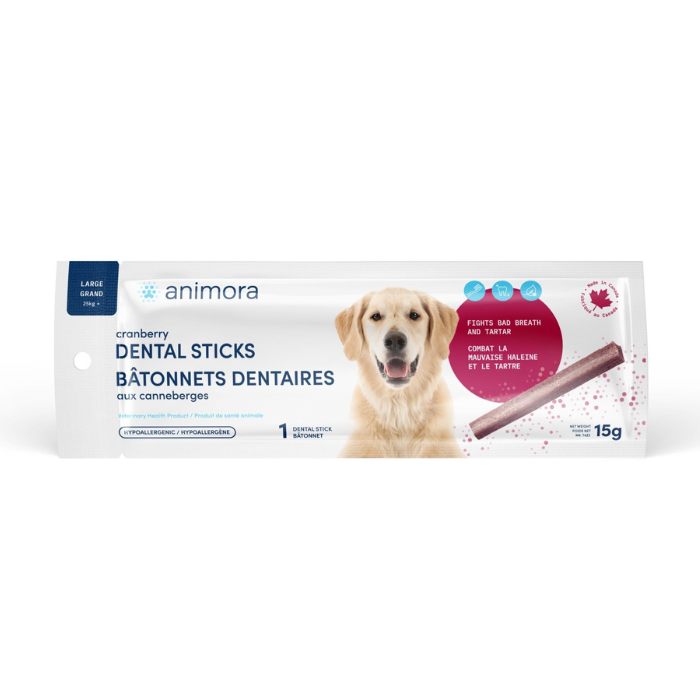 Animora Gel dentaire Animora Bâtonnets Dentaires Aux Canneberges Pour Chien