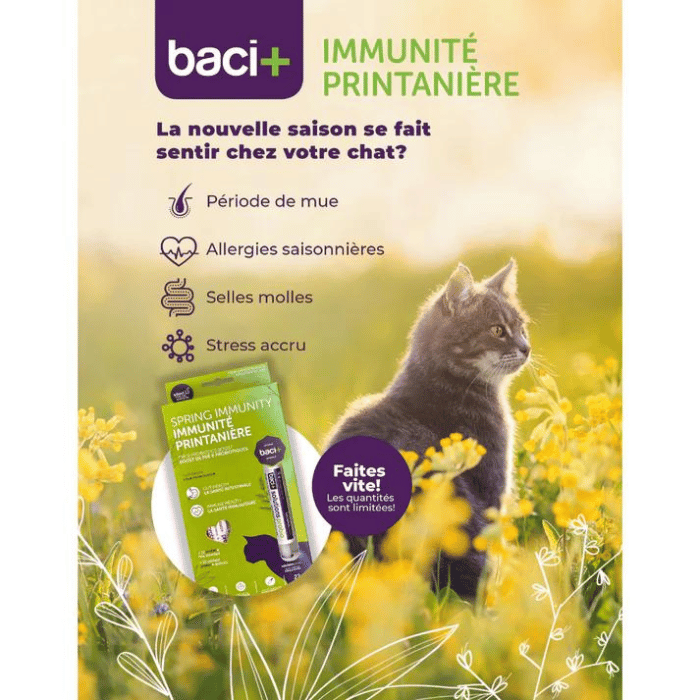 Baci+ supplement Trousse Immunité Printanière pour Chats