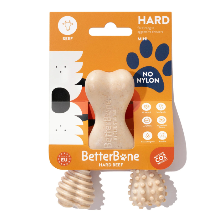 Batterbone jouets pour chien Mini BetterBone HARD : Saveur de boeuf BetterBone HARD : Saveur de boeuf