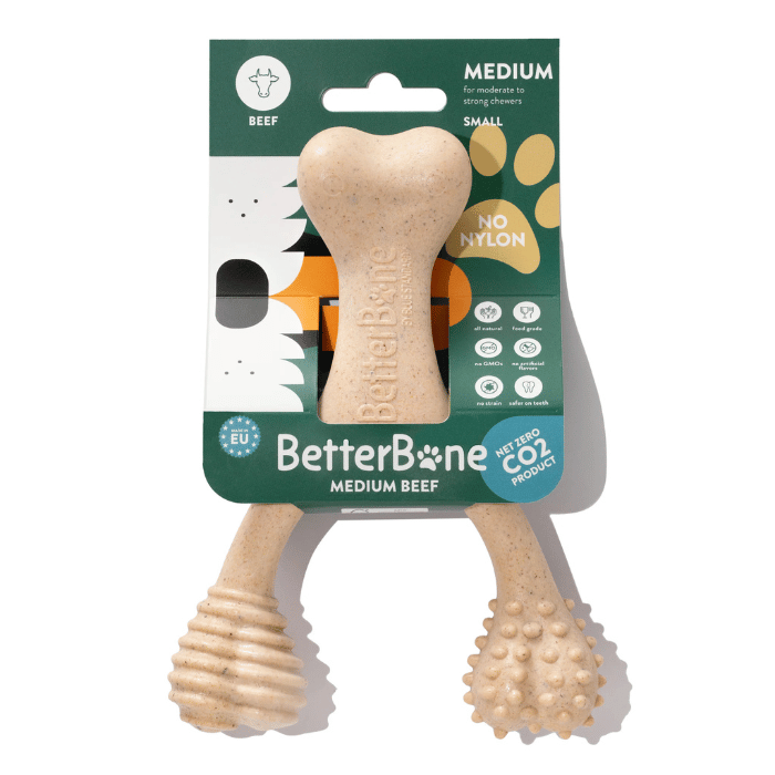 Batterbone jouets pour chien BetterBone MEDIUM : La Mastication Naturelle, Écologique et Non Toxique pour les Mâcheurs du Quotidien | Idéal pour les Mâcheurs Légers à Modérés - Saveur de boeuf BetterBone MEDIUM : La Mastication Naturelle, Écologique et Non Toxique pour les Mâcheurs du Quotidien | Idéal pour les Mâcheurs Légers à Modérés - Saveur de boeuf