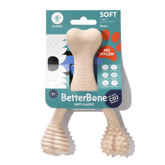 Batterbone jouets pour chien BetterBone SOFT : La Mastication Naturelle Idéale pour Chiots, Chiens Seniors et Mâcheurs Doux. Écologique, Non Toxique, 100% Naturelle BetterBone SOFT : La Mastication Naturelle Idéale pour Chiots, Chiens Seniors et Mâcheurs Doux. Écologique, Non Toxique, 100% Naturelle