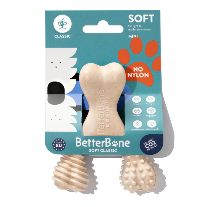 Batterbone jouets pour chien BetterBone SOFT : La Mastication Naturelle Idéale pour Chiots, Chiens Seniors et Mâcheurs Doux. Écologique, Non Toxique, 100% Naturelle BetterBone SOFT : La Mastication Naturelle Idéale pour Chiots, Chiens Seniors et Mâcheurs Doux. Écologique, Non Toxique, 100% Naturelle
