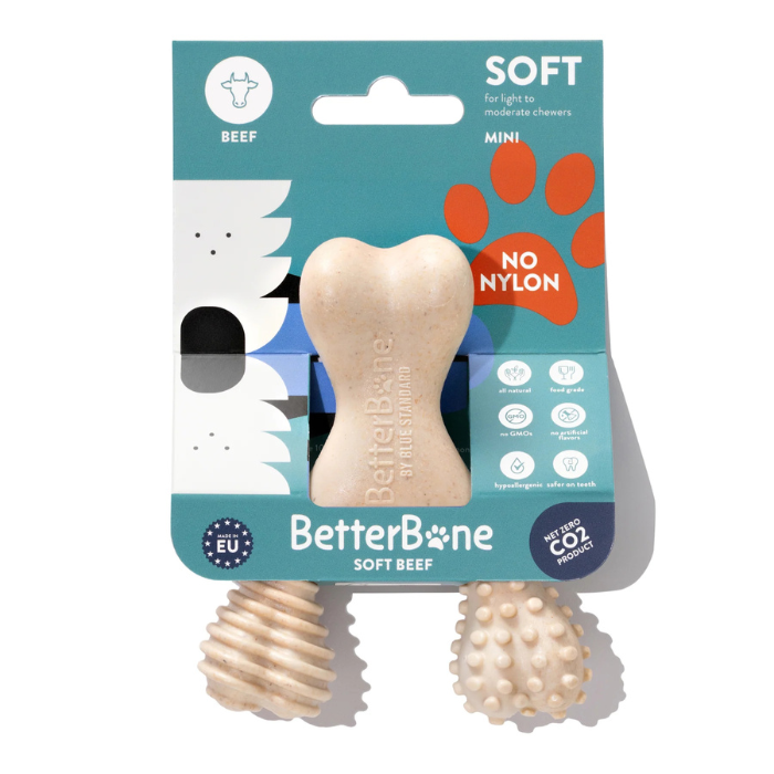 Batterbone jouets pour chien Mini BetterBone SOFT :Saveur de boeuf BetterBone SOFT :Saveur de boeuf
