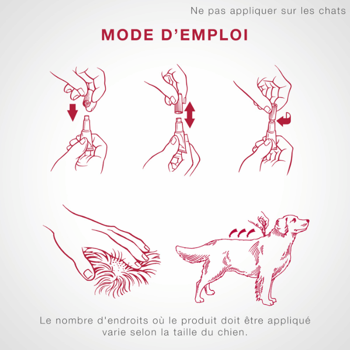 Bayer k9 advantix K9 advantix II protection contre les puces et les tiques 4 doses