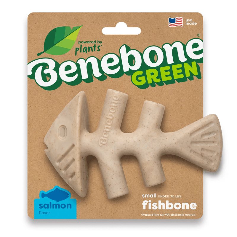 Benebone os a macher Benebone Green - Fishbone à mâcher saveur saumon (100% végétal) Benebone Green Fishbone saumon (100% végétal) | Sherbrooke Canin