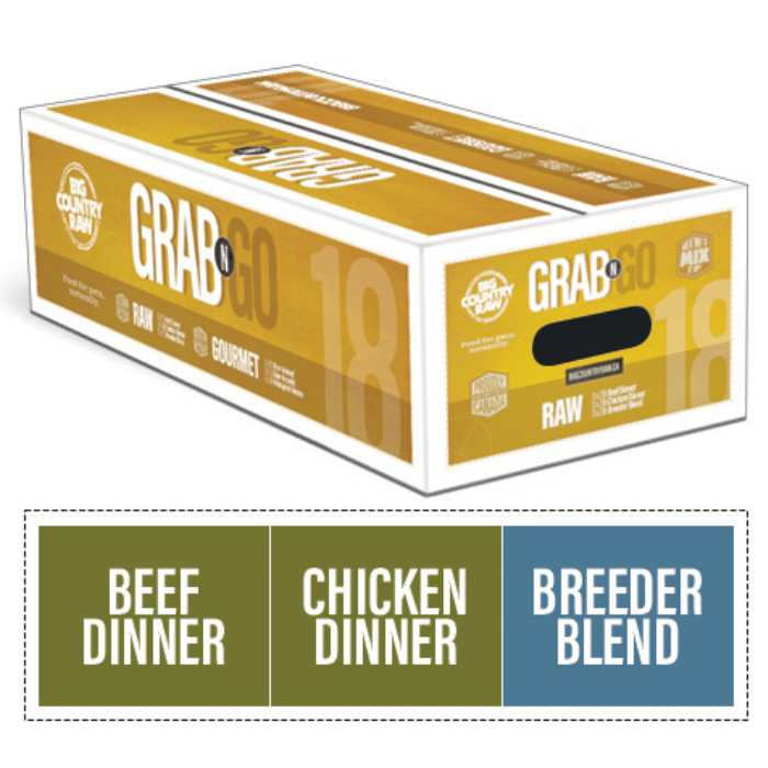 Big Country Raw congele Grab N Go Raw 18