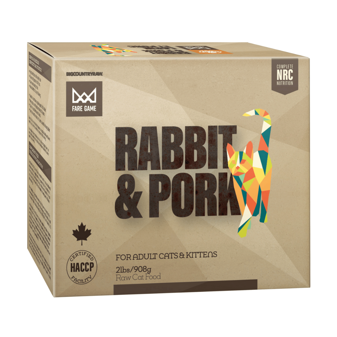 Big Country Raw congele Nourriture Cru Fare Game laoin et porc - 2lbs pour chat Nourriture Cru Fare Game laoin et porc - 2lbs pour chat