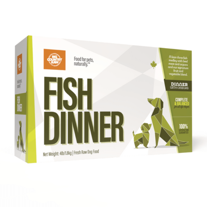 Big Country Raw congele Nourriture crue Dîner au poisson Big Country Raw 4 lb Nourriture crue Dîner au poisson Big Country Raw 4 lb