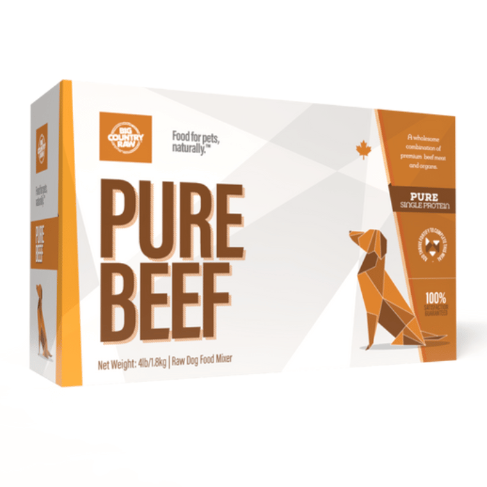 Big Country Raw congele Nourriture crue PURE boeuf Big Country Raw 4 lb Nourriture crue PURE boeuf Big Country Raw 4 lb