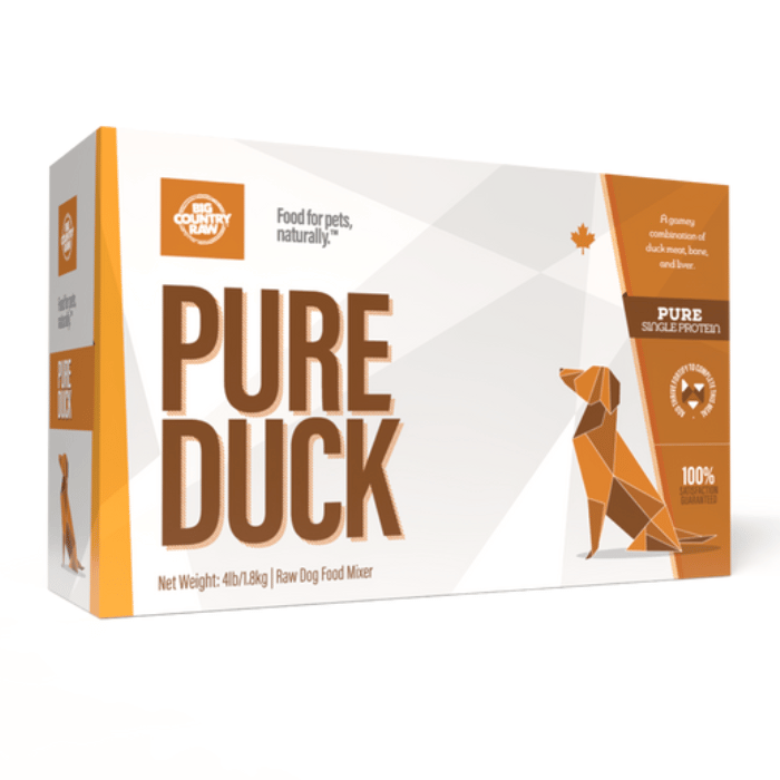 Big Country Raw congele Nourriture crue PURE canard Big Country Raw 4 lb Nourriture crue PURE canard Big Country Raw 4 lb