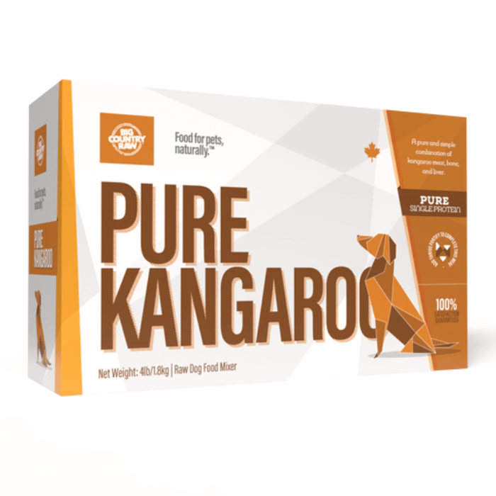 Big Country Raw congele Nourriture crue PURE Kangourou Big Country Raw 4 lb Nourriture crue PURE Kangourou Big Country Raw 4 lb