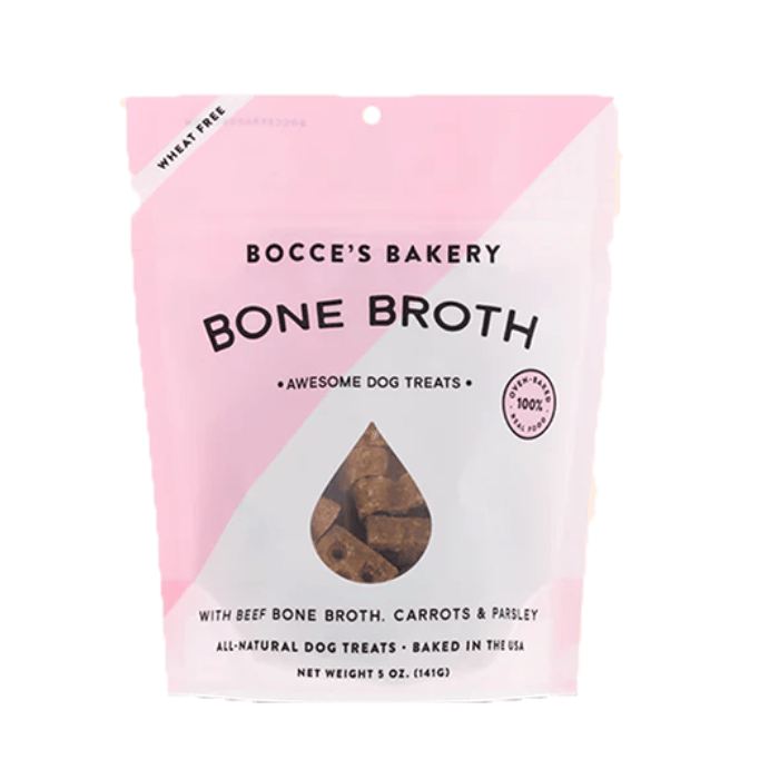 Bocce's Bakery Gâteries Gâteries pour chiens Bouille d'os de boeuf, percils et carotte 5oz