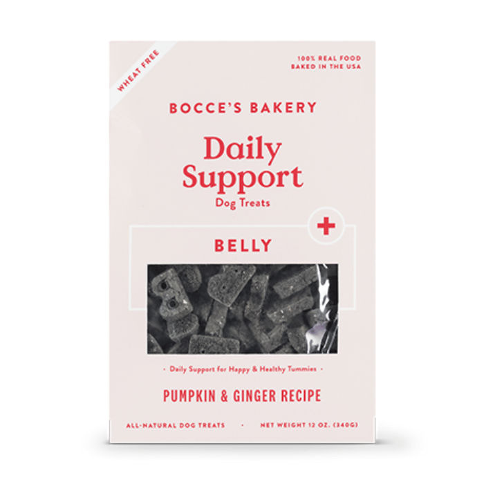 Bocce's Bakery Gâteries Gâteries pour chiens Daily support Belly - Citrouille gingembre 12oz