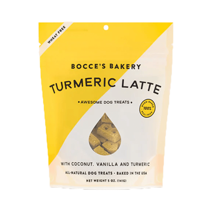 Bocce's Bakery Gâteries Gâteries pour chiens Latte au curcuma noix de coco et vanille 5oz