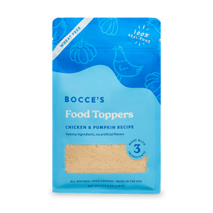 Bocce's Bakery Gâteries Topper lyophilisée poulet et citrouille 8oz